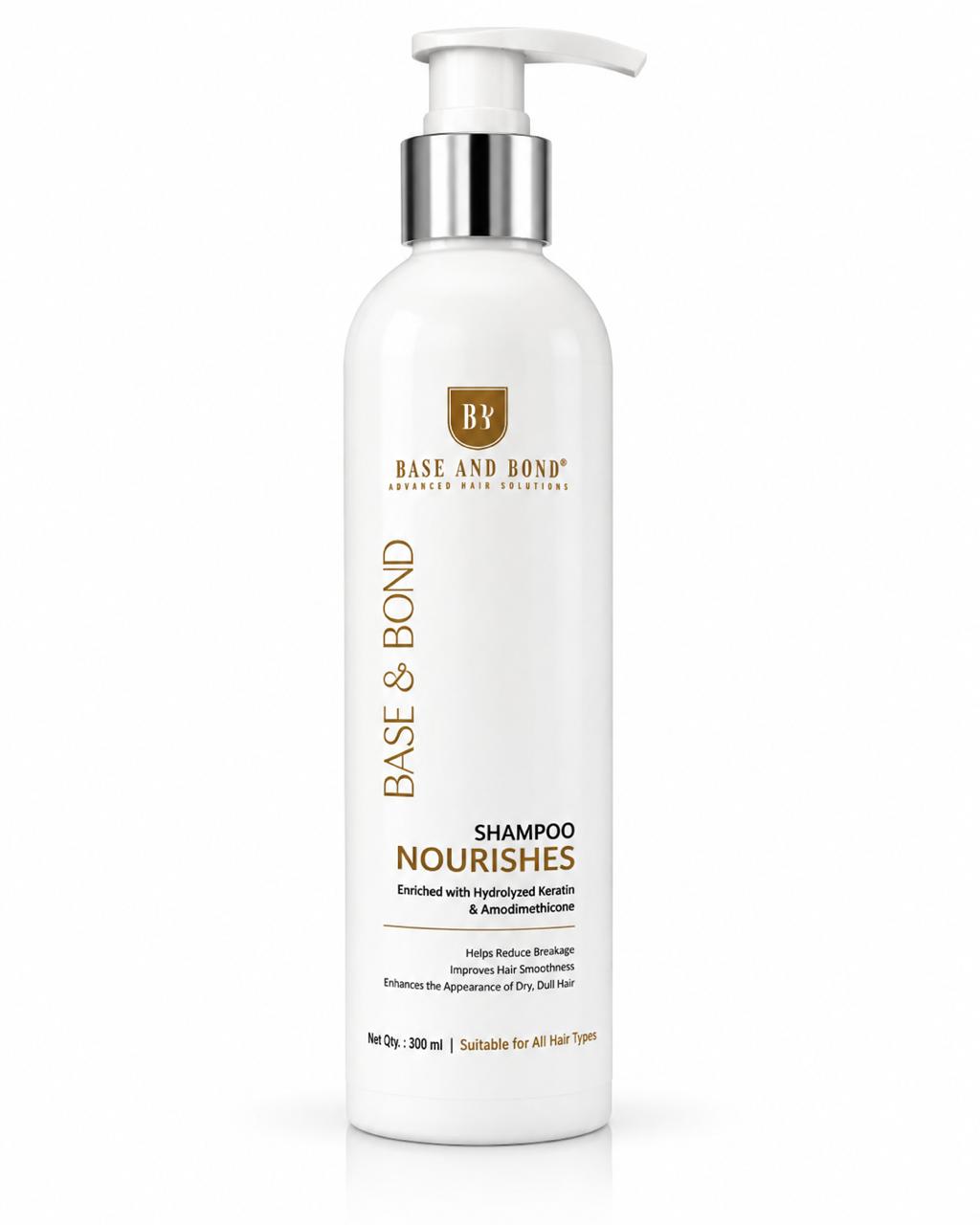 Base & Bond Bond Repair Shampoo | Sulphate & Paraben Free| 300 ml